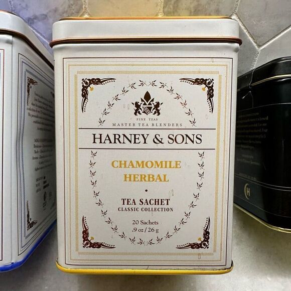 Vintage Harney & Sons Metal Tins Tea Cans Set of 4 (does not contain tea) - Picture 4 of 7